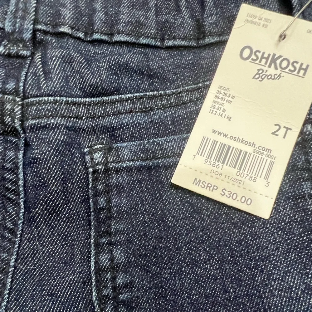 OshKosh B’gosh Skinny Jeans Toddler 2T Dark Blue Denim NWOT